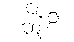 NSC 150117, (E)-2-Benzylidene-3-(cyclohexylamino)-2,3-dihydro-1H-inden-1-one, MAP Kinase Phosphatase 1/3 Inhibitor, BCI